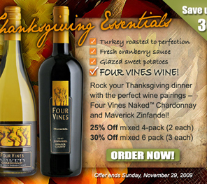 Cypher Winery Thanksgiving Offer